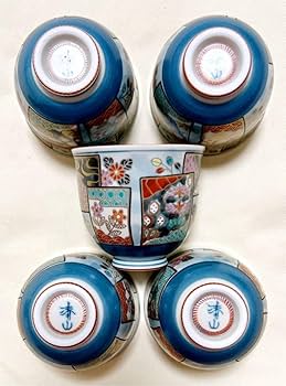 15、有田焼　清山　茶碗　5枚セット 15、有田焼清山茶碗5枚セット